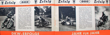DKW Motorrad Modellprogramm 1937 "Der Weg zum Erfolg!" Motorradprospekt (10444)